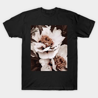 Flowers print, Roses, Pink, Pastel, Fashion print, Modern art, Wall art, Print, Minimalistic, Modern T-Shirt